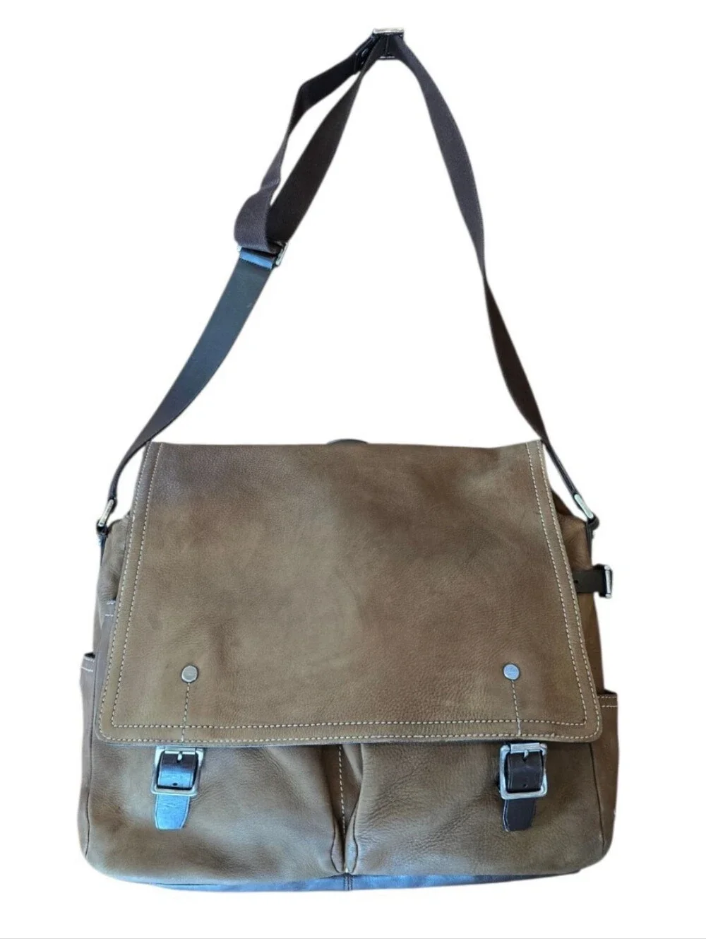 Coach Vintage Brown Leather Messenger Bag Briefcase